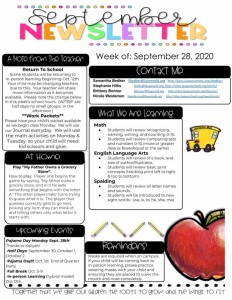 Newsletter Weideman 9.28.20