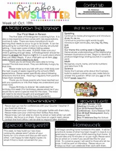 Newsletter 10.12 Weideman