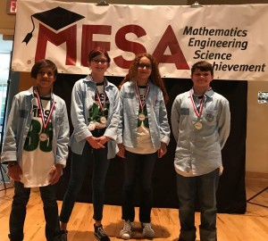 6th grade engineering team at National MESA competition in Tucson, AZ. June 2019